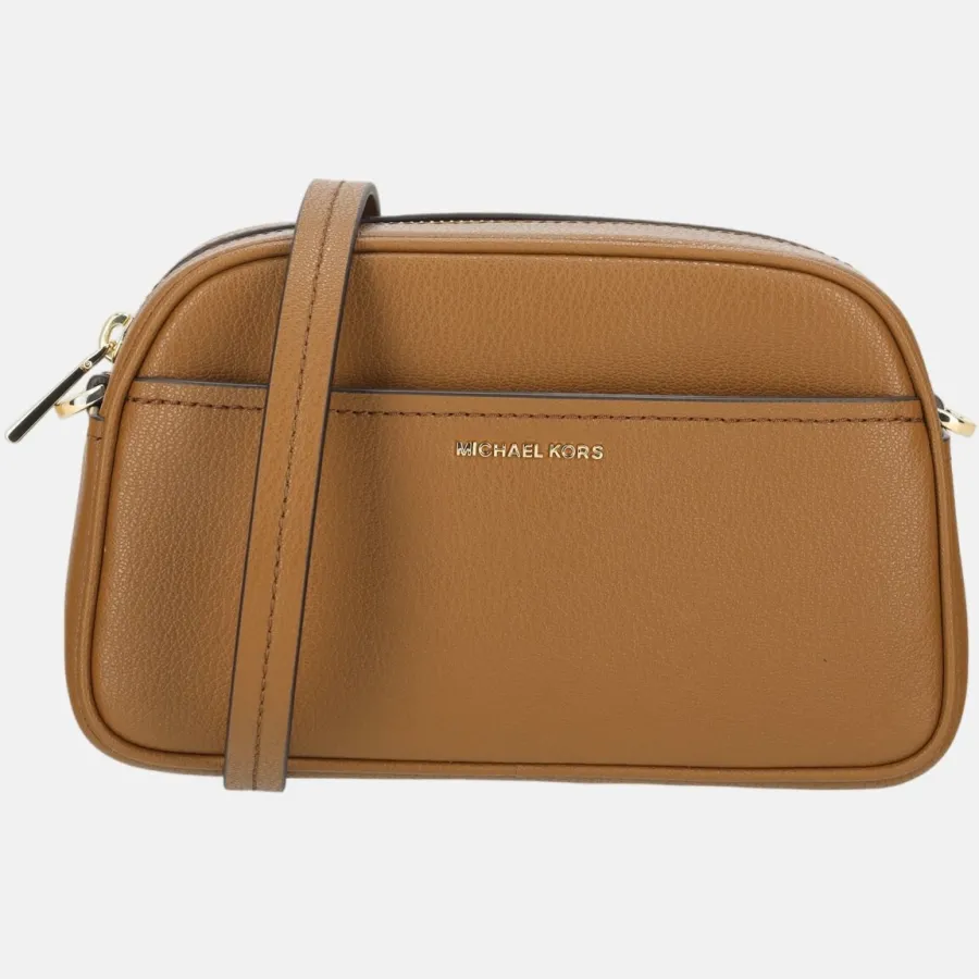 Michael Kors leren crossbody tas Jet Set cognac