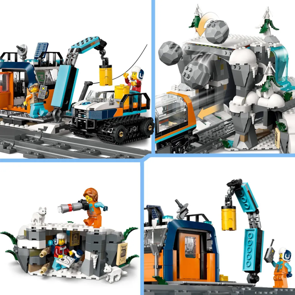 Lego City Onderzoekstrein op de Noordpool, Speelgoedvoertuigset 60470, foto 7