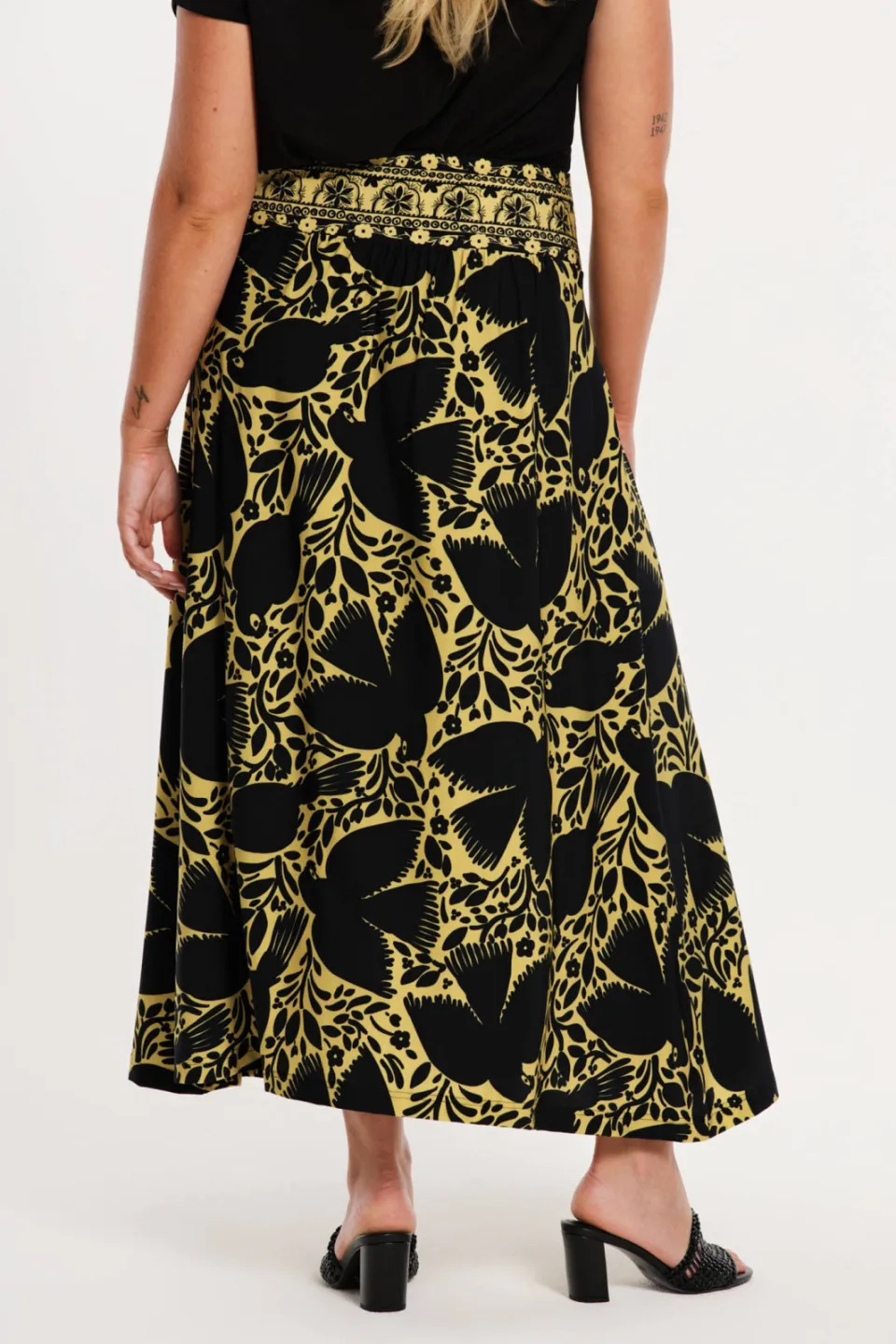 Yoek Dolce midi rok zwart, foto 7