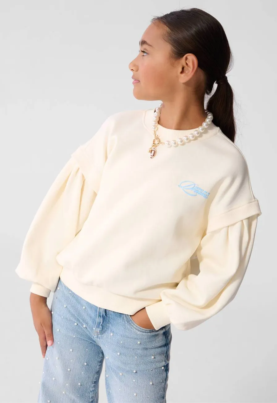Shoeby sweater met tekst - ecru, foto 7