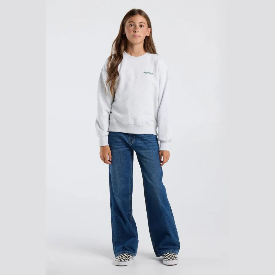 America Today sweater met backprint - light grey, foto 6
