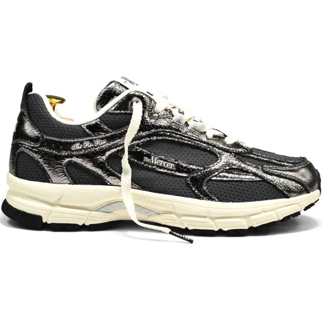 Mercer Amsterdam Mercer The Re-Run Cracked antracite Mesh Dames zilver