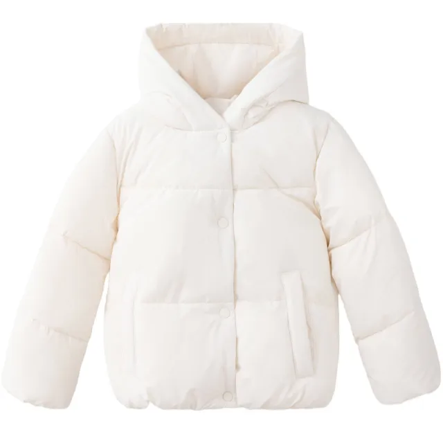 Mango Kids gewatteerde winterjas ecru, foto 2