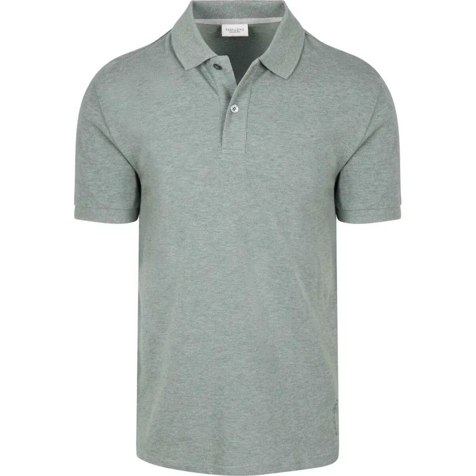 Profuomo Heren Polo's & T-shirts Basic Pique - Groen, foto 2