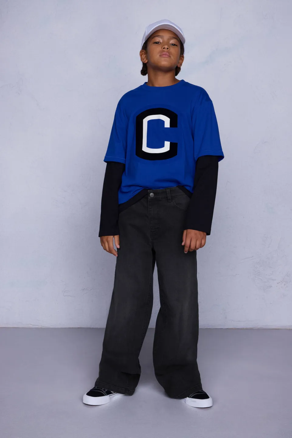 Coolcat Wide Leg Jeans Dominic Zwart zwarte denim