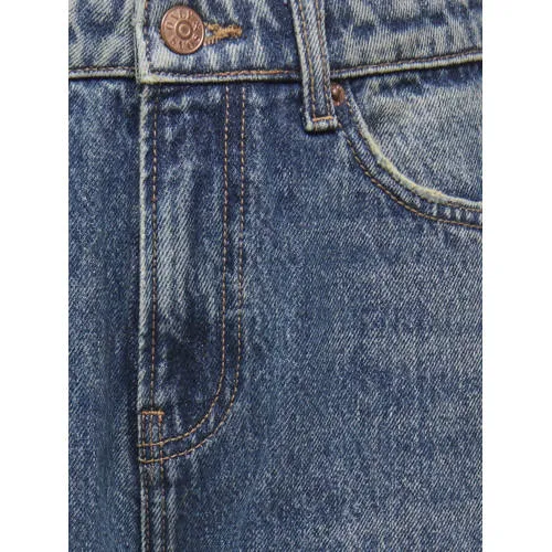 Only & Sons JUNIOR OSJEDGE ripped straight leg jeans met slijtage - donkerblauw denim, foto 3