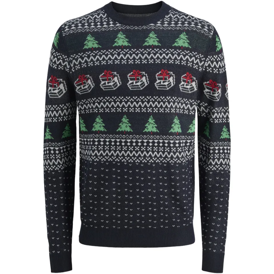 Jack & Jones JUNIOR kersttrui donkerblauw, foto 2