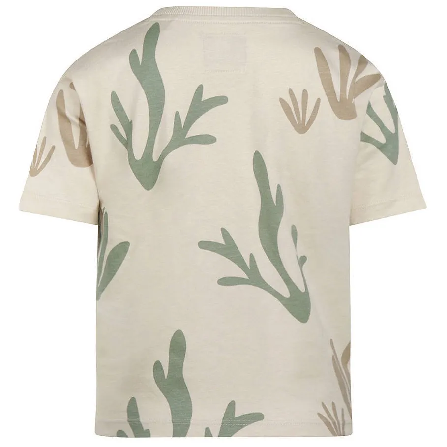 Koko Noko T-shirt ecru fijn gebreid groen, foto 3