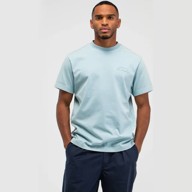 Butcher of Blue oversized T-shirt met backprint lichtblauw