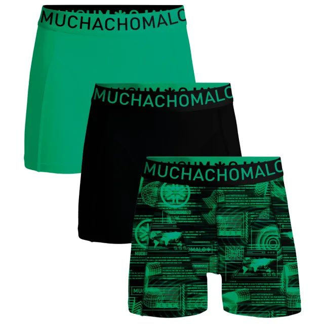 Muchachomalo Heren 3-pack Boxershorts Microfiber veelkleurig, foto 2