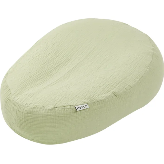 Meyco pre-washed hydrofiele relaxhoes voor voedingskussen soft olive