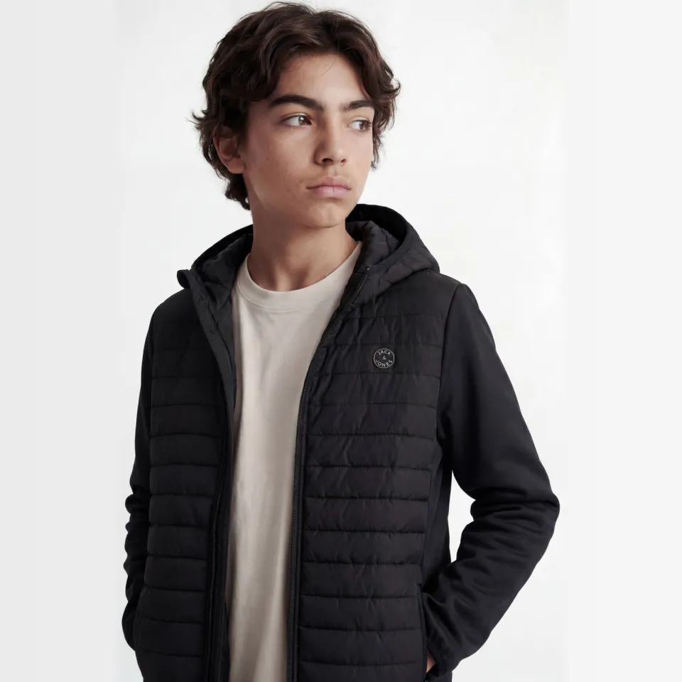 Jack & Jones Junior JJEMULTI gewatteerde tussenjas zwart, foto 4