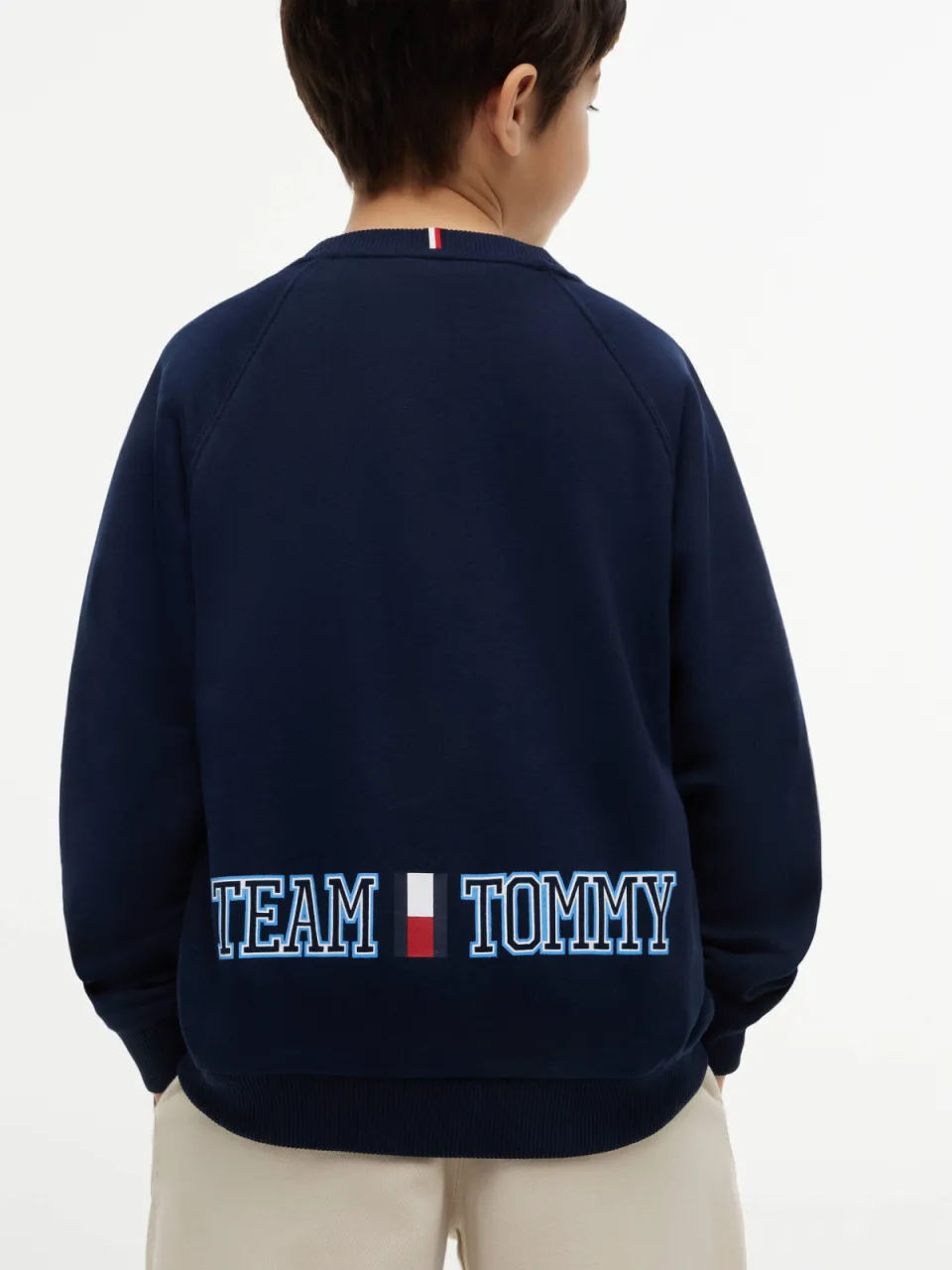 Tommy Hilfiger sweater met logo - donkerblauw, foto 4