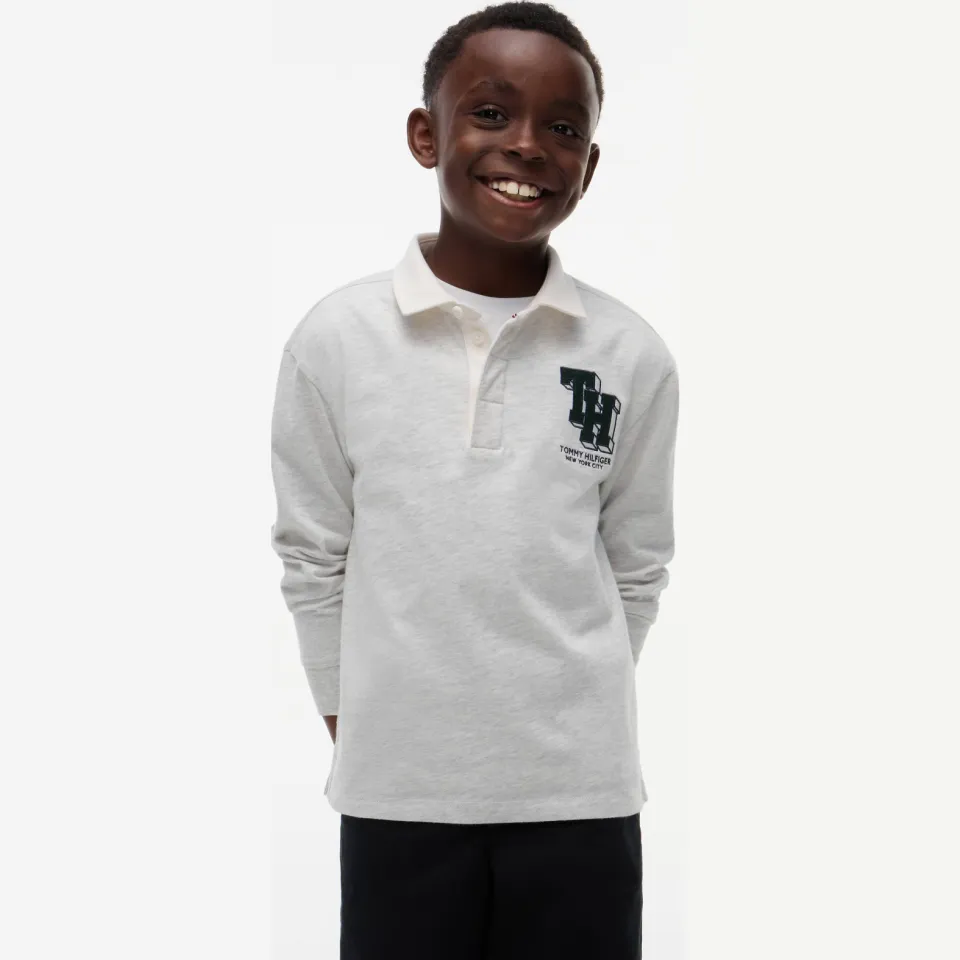 Tommy Hilfiger longsleeve lichtgrijs, foto 3