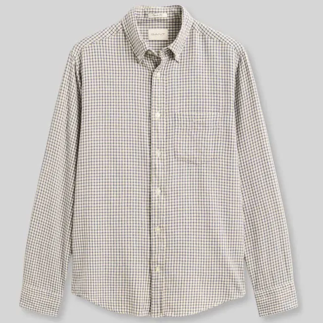 Gant Regular fit vrijetijdsoverhemd van puur katoen model 'WINDBLOWN' Blauwe Horizon