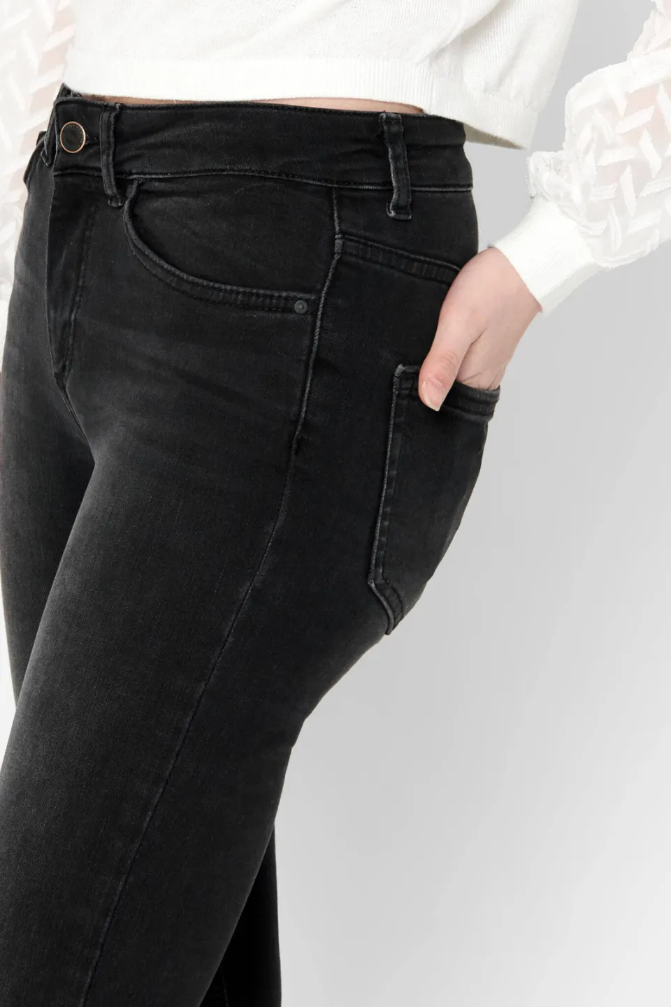 Only skinny jeans ONLBLUSH denim black regular, foto 6