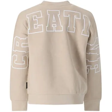 Retour Jeans rechtvallende sweater met backprint - beige Backprint, foto 2