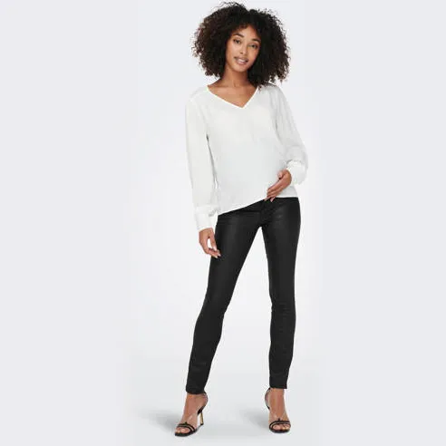 Only MATERNITY low waist skinny zwangerschapsjeans OLMKENDELL zwart, foto 3