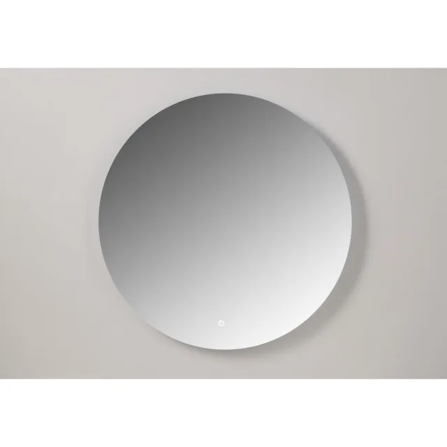 Xenz Ronde Badkamerspiegel Xenz Salo met Rondom Ledverlichting 90 cm Aluminium