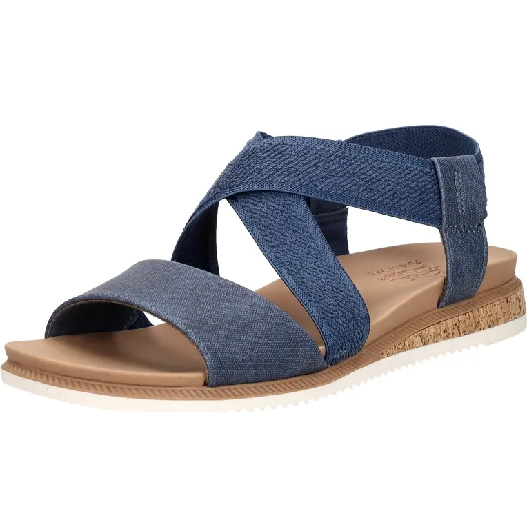 Skechers Bobs Desert Kiss Low sandalen blauw, foto 3