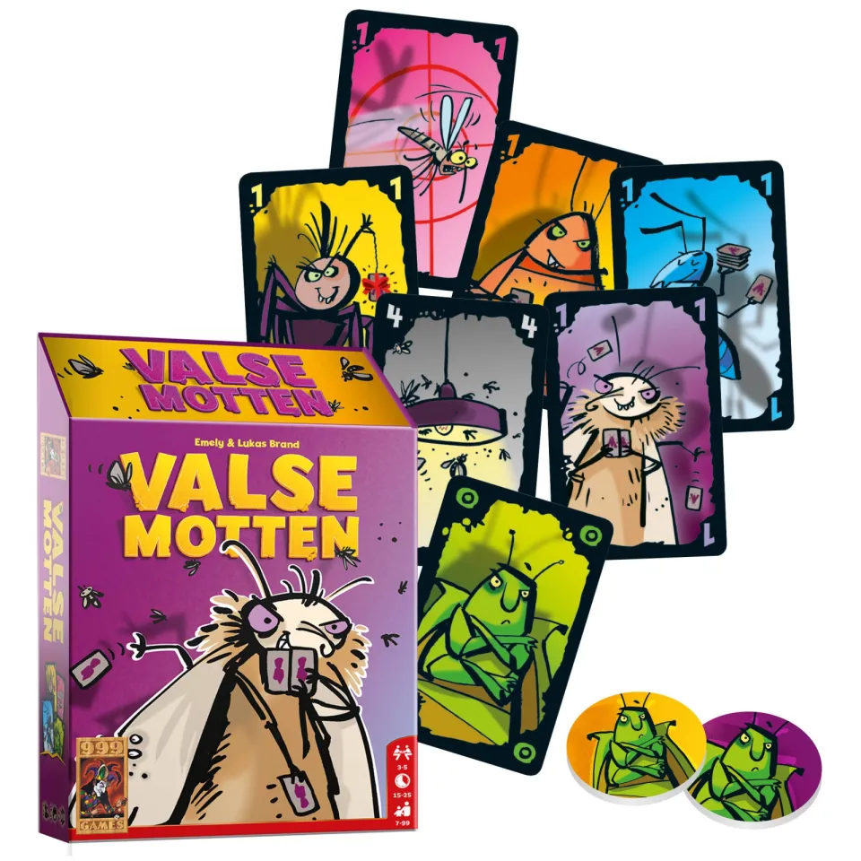 999 Games Valse Motten kaartspel, foto 3