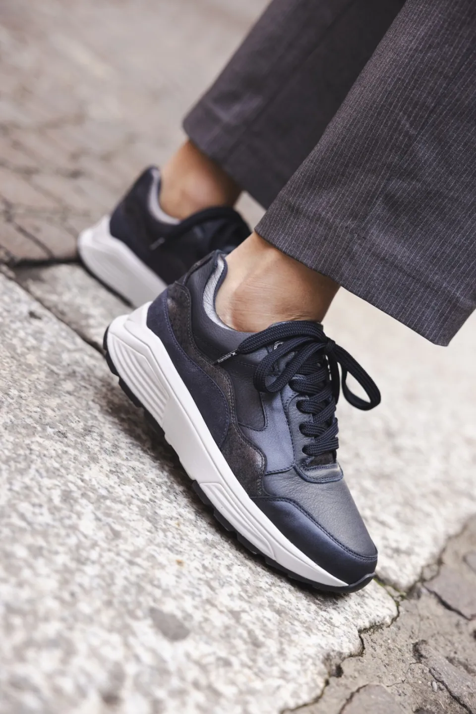 Xsensible Golden Gate Stretchwalker GX Sneakers Dames Blauw, foto 6