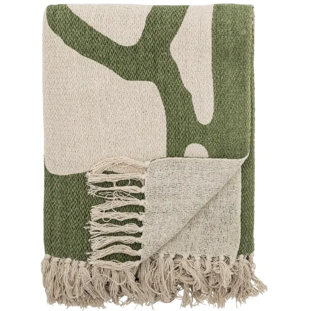 Bloomingville Dalmine katoenen plaid groen