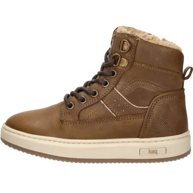Keq veterschoenen hoog cognac, foto 2