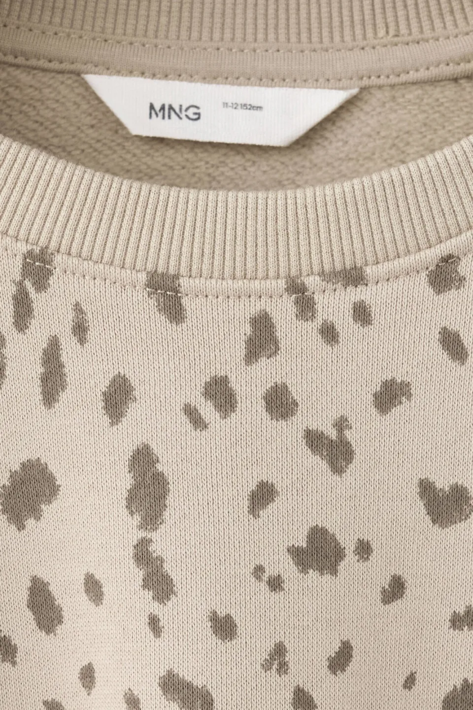 Mango Kids sweater met panterprint - pastelbruin, foto 4