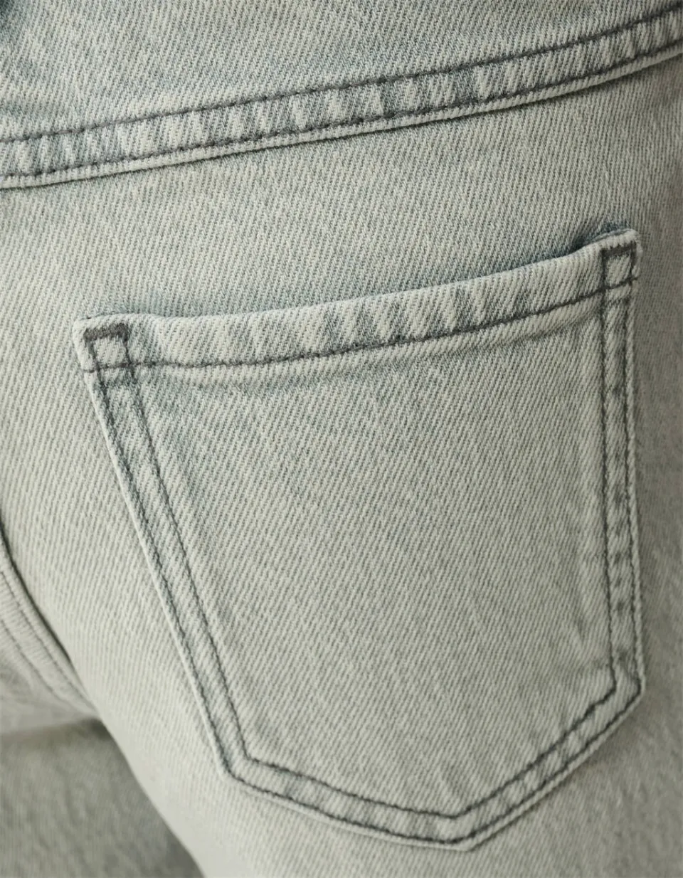 Shoeby high waist straight leg jeans grey denim, foto 7