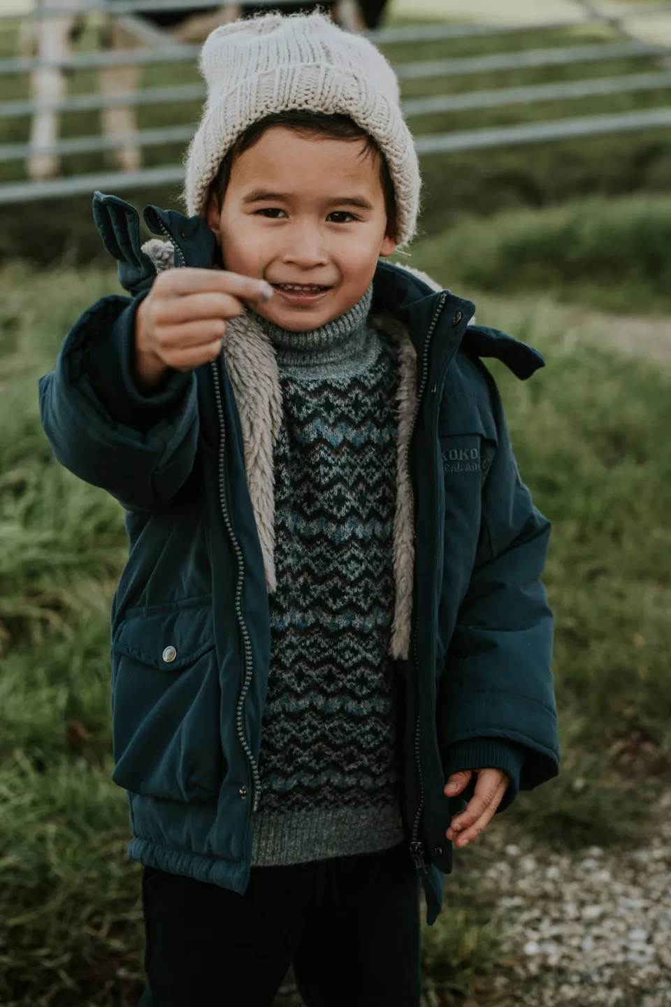 Koko Noko parka donkerblauw
