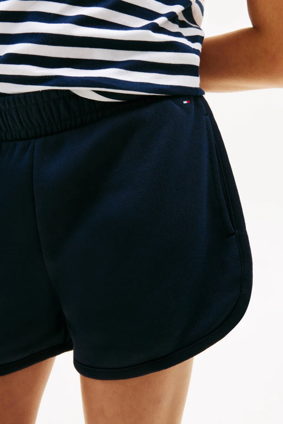 Tommy Hilfiger T-shirt + sweatshort donkerblauw/wit, foto 8