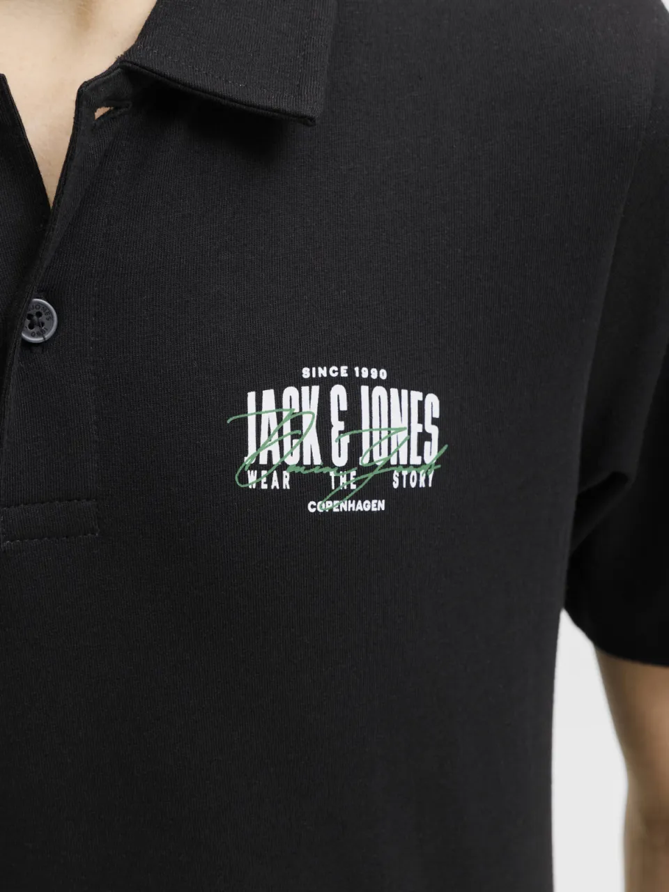 Jack & Jones Junior Jjaero polo zwart, foto 6