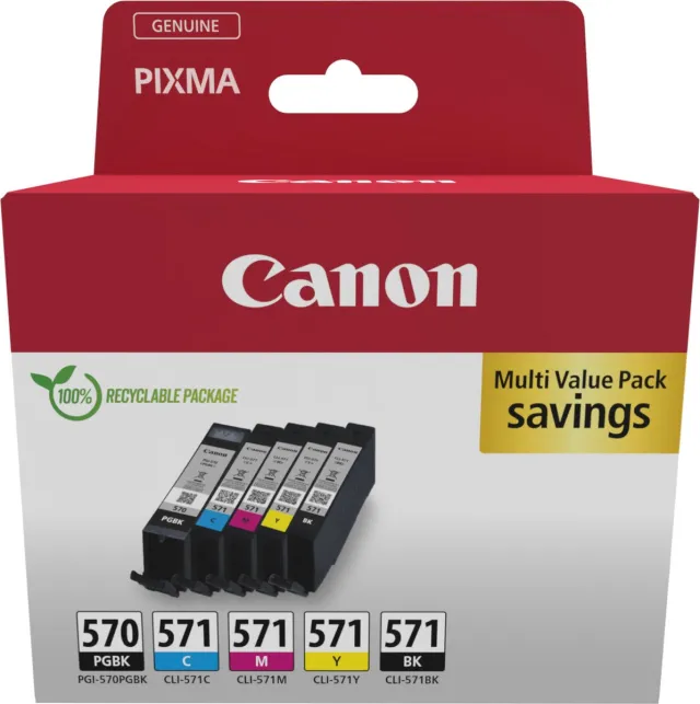 Canon kleur PGI-570/CLI-571 0372C006 set zwart
