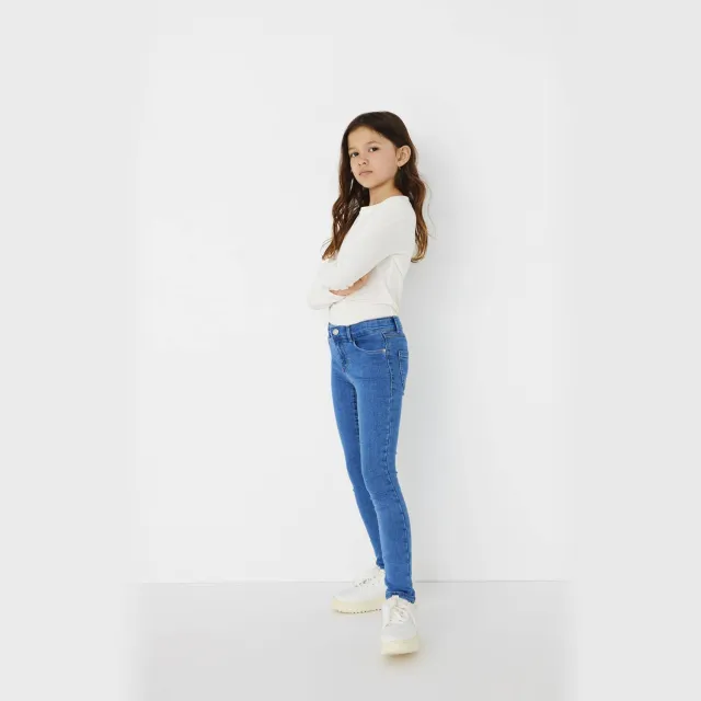 Only KIDS ONLY high waist skinny jeans KONRAIN stonewashed Medium Blue Denim