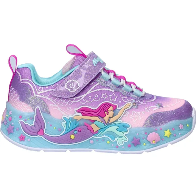 Skechers S Lights Mermaid Dreams sneakers met lichtjes lila