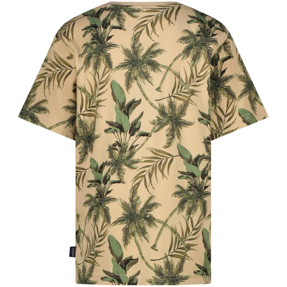 Vingino T-shirt beige met bladprint, foto 2
