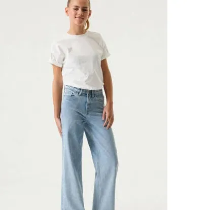 Garcia Annemay wide leg jeans - lichtblauw, foto 4