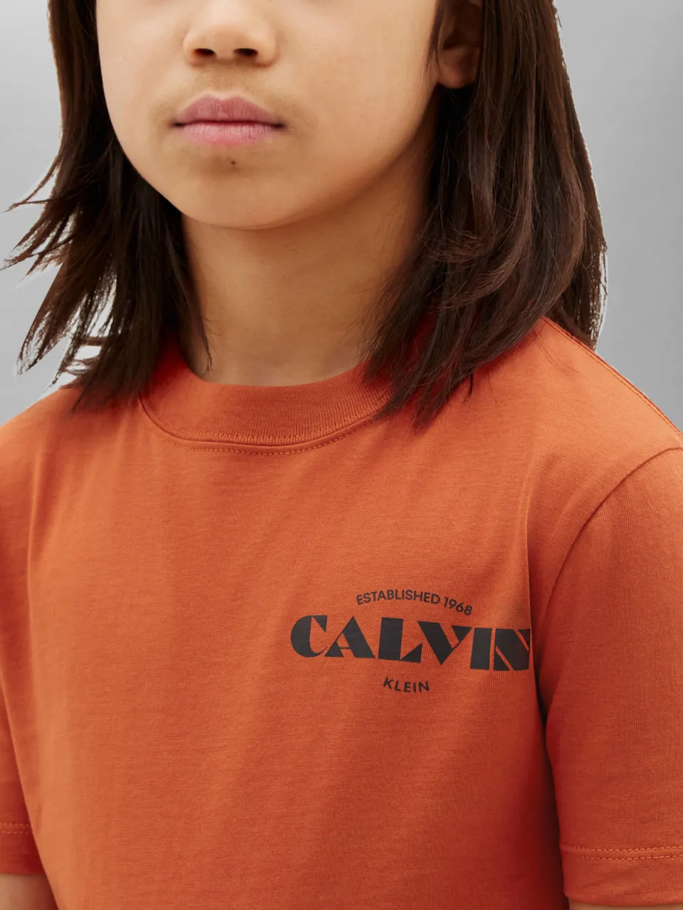 Calvin Klein logo T-shirt oranje, foto 3