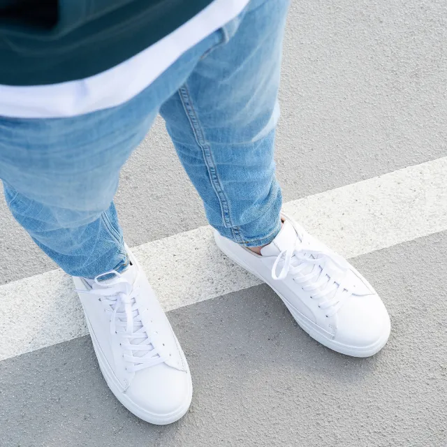 Poelman Nero leren sneakers wit, foto 6