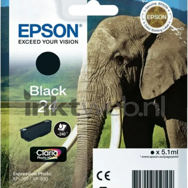 Epson 24 zwart (Origineel)