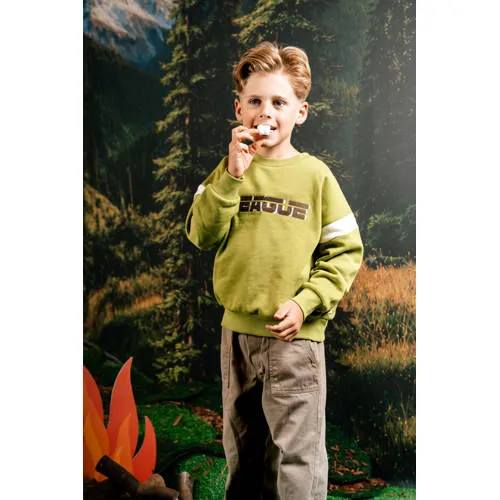 QPI sweater met tekst - groen, foto 3