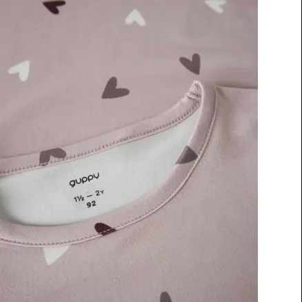 GUPPY MINI pyjama met hartjes oudroze, foto 3