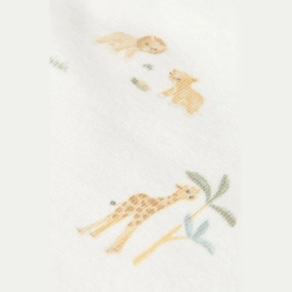 Little Dutch katoenen babybroek met print crème, foto 4