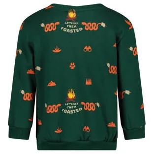 Sturdy sweater groen Chasing trails, foto 4