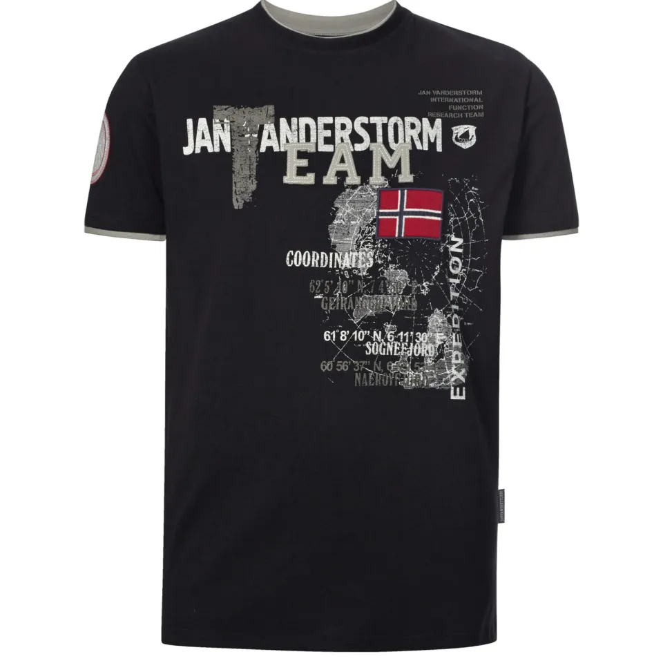 Jan Vanderstorm Sölve T-shirt zwart, foto 2