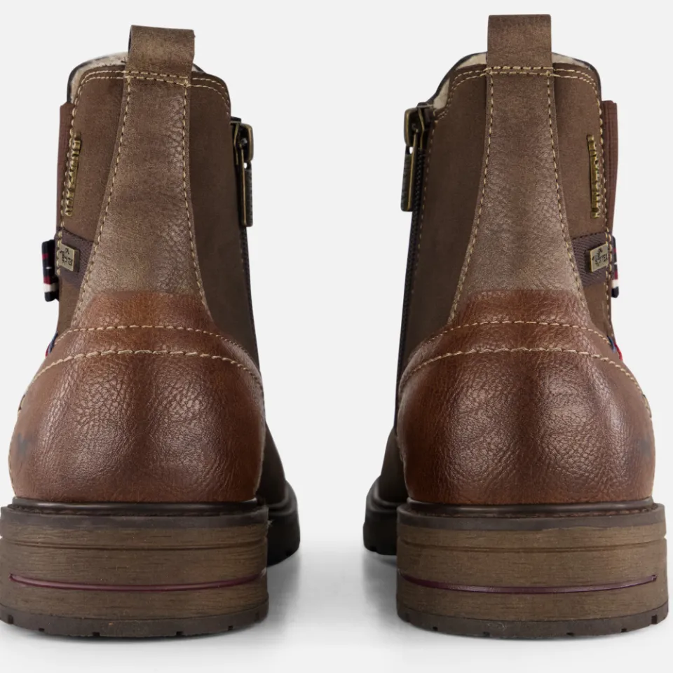 Mustang chelsea boots donkerbruin, foto 3