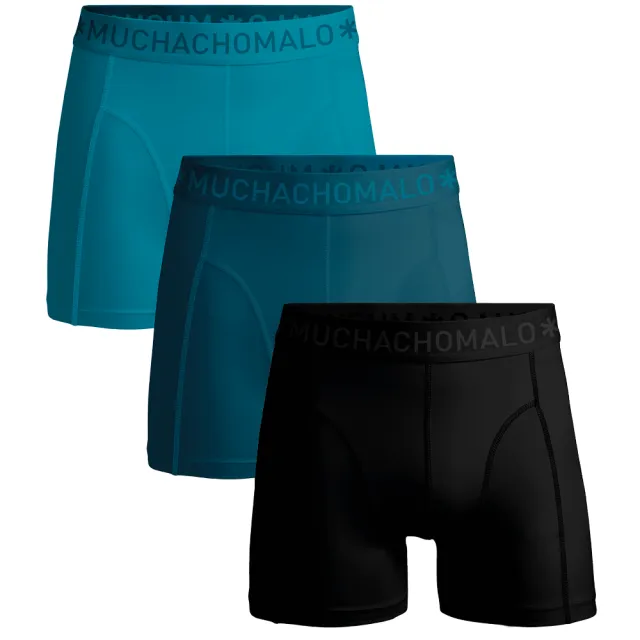 Muchachomalo Heren 3-pack Boxershorts Blauw