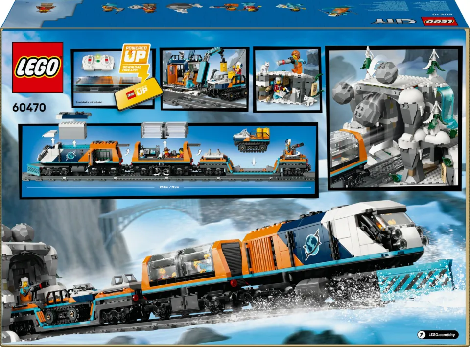 Lego City Onderzoekstrein op de Noordpool, Speelgoedvoertuigset 60470, foto 4