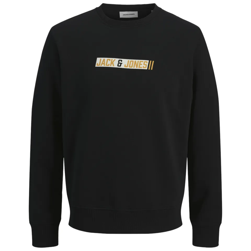 Jack & Jones JUNIOR sweater met tekst - zwart, foto 2